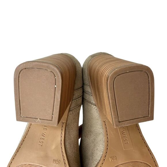 Nine West Orleeh Women's Block Heel Ankle Boots Tan Taupe Size 8.5 - Picture 14 of 15
